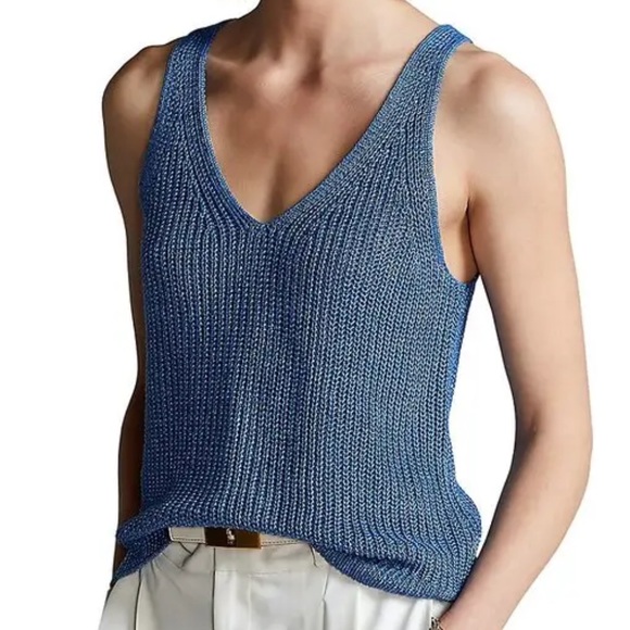 Polo Ralph Lauren Tops - Polo Ralph Lauren Linen Knit Tank